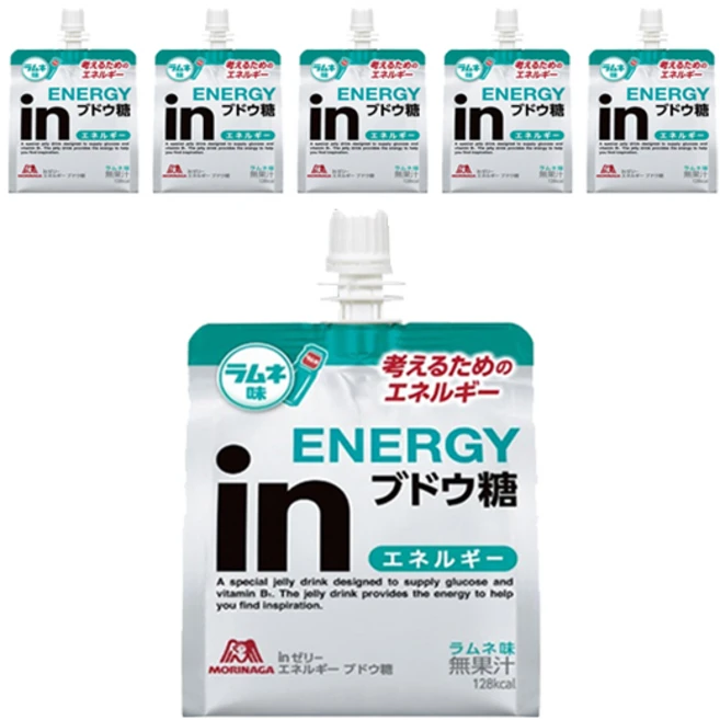 모리나가 인 젤리 에너지 포도당 라무네 맛, 6개 - 쿠팡