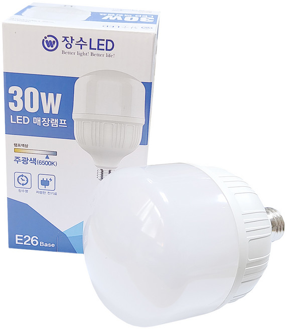 장수램프 LED 매장램프 30W (E26) 에너지효율1등급, 1개