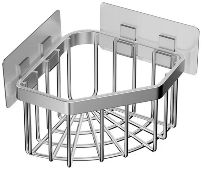 센스팬다 미니 스텐 코너 받침대, 1개, 투명