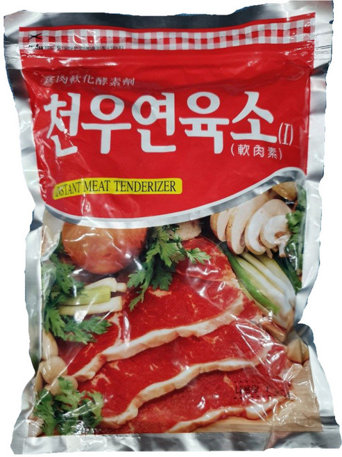 천우식품 천우연육소 1kg 식품 > 가루/조미료/향신료 조미료/향신료 기타조미료, 1개