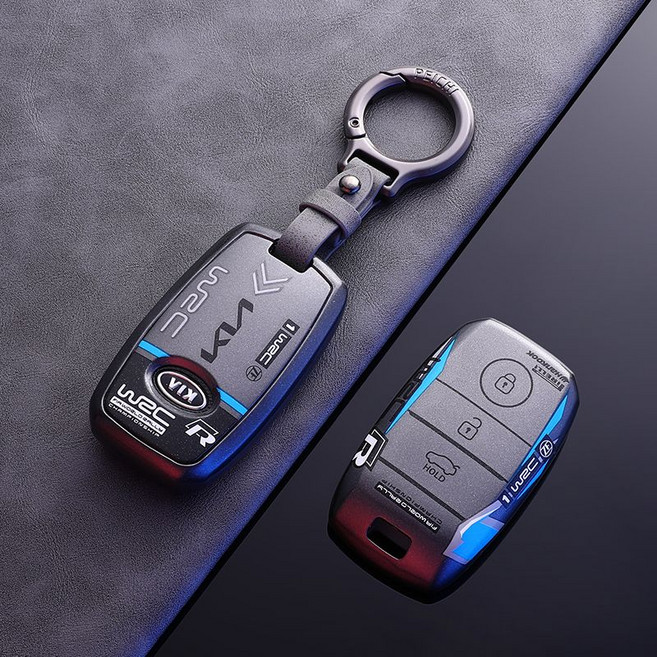 기아 차키 케이스 k5 k3 스포티지 스마트키 홀더, A모델+그레이링