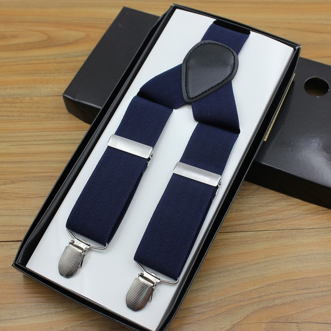 男士寬背帶西褲背帶夾 彈性吊帶老人寬肩帶