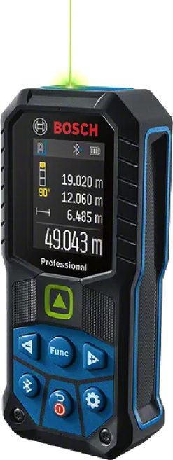 보쉬 레이저 거리측정기 레이저줄자 블루투스 연동 방수 GLM-50-27 CG, 1개