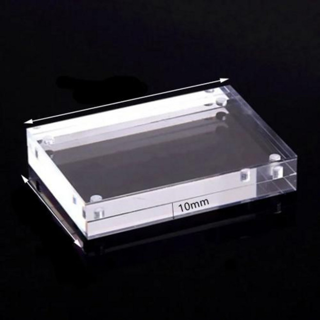 인테리어 장식품 1 Pc 투명 사진 프레임 아크릴 마그네틱 디스플레이 포스터 스탠드 35mm 룸 데스크 홈, thickness 10mm