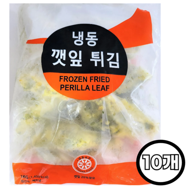 FROZEN FOOD 냉동 깻잎 튀김, 10개, 1kg