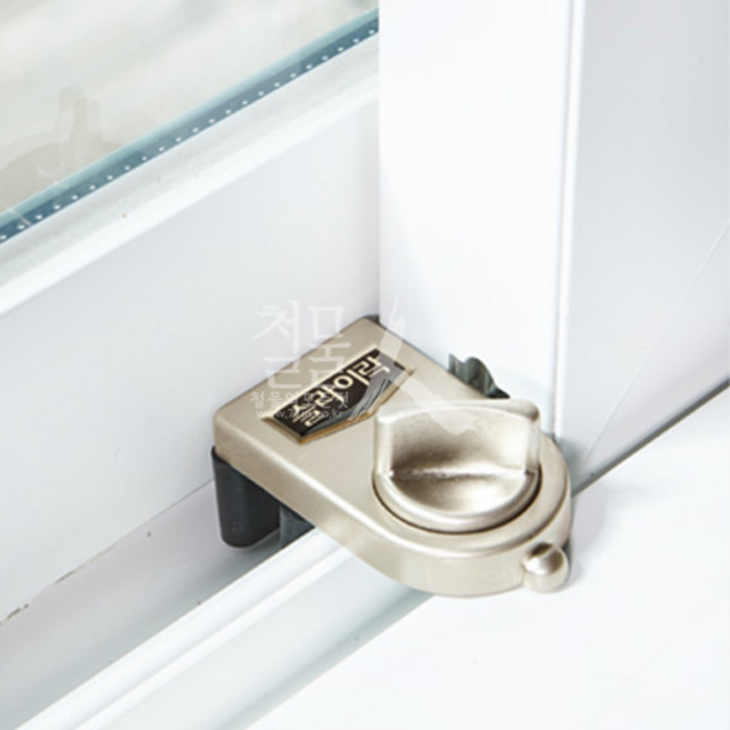 글로리텍 창문 잠금장치 슬라이락 G-102 (중소형창문 화장실창문 잠금용), 1개