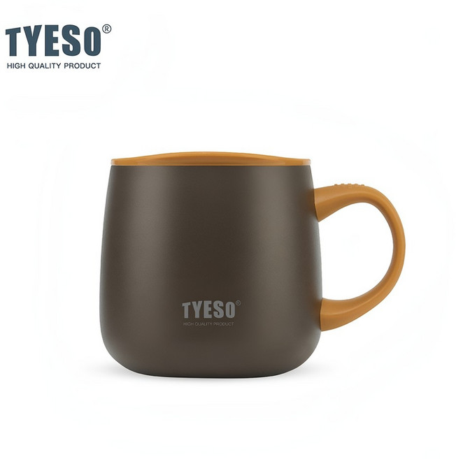 TYESO 保溫杯, 棕色, 1個, 355ml