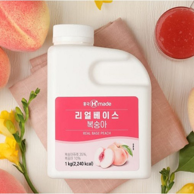 흥국 리얼베이스 복숭아, 1kg, 1개