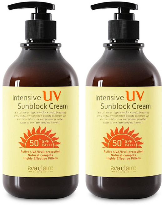 에바끌레르 선크림 대용량, 선크림일반용500ml-2개, 2개, 500ml