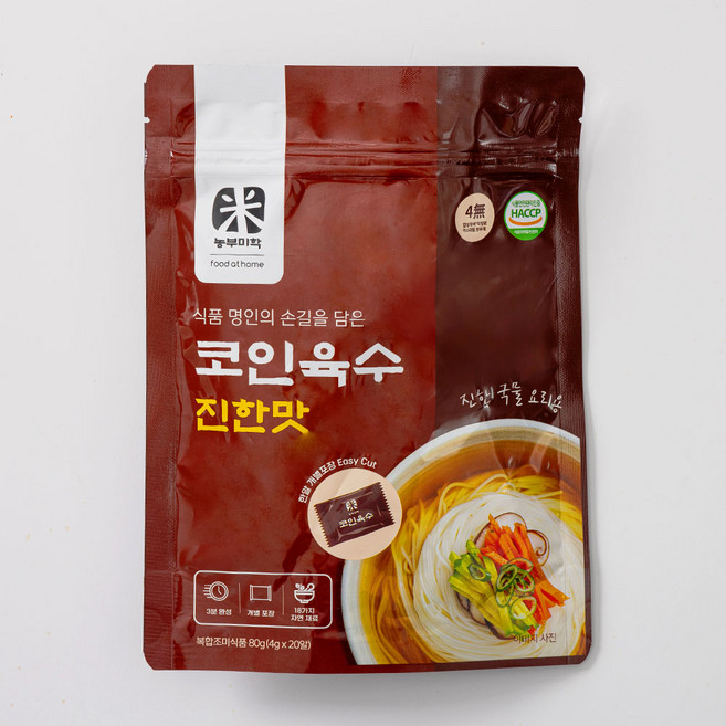 농부미학 코인육수 진한맛 4g 20입, 3개, 80g