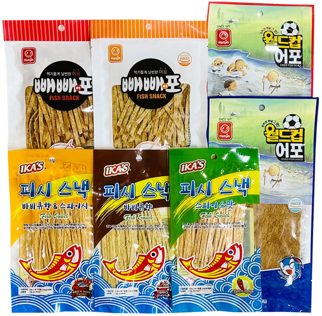 불닭 매콤매운맛 맥주안주 어포 랜덤 10개 여름캠핑용 술안주, 15g