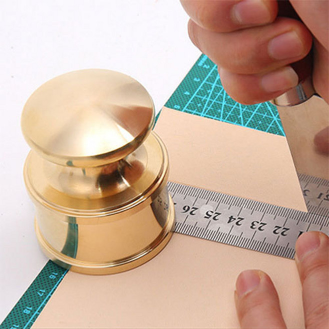 문진 쇠문진 누름쇠 손잡이형문진 재단용문진, 실버(960g), 1개