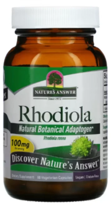 네이쳐스앤서 로디올라 홍경천 100mg 베지 캡슐 60정, 1개 - 쿠팡