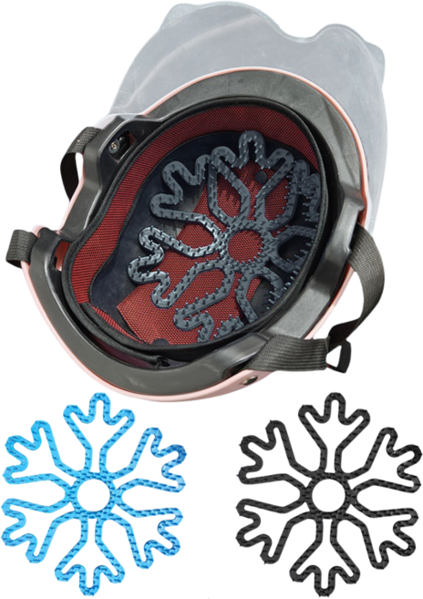 에버스텝 헬멧 실리콘 패드 차콜그레이 + 스카이블루 1 + 1, 혼합컬러