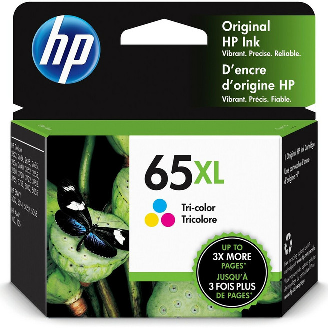 HP NO.65XL 原廠墨水匣, 彩色, 1個