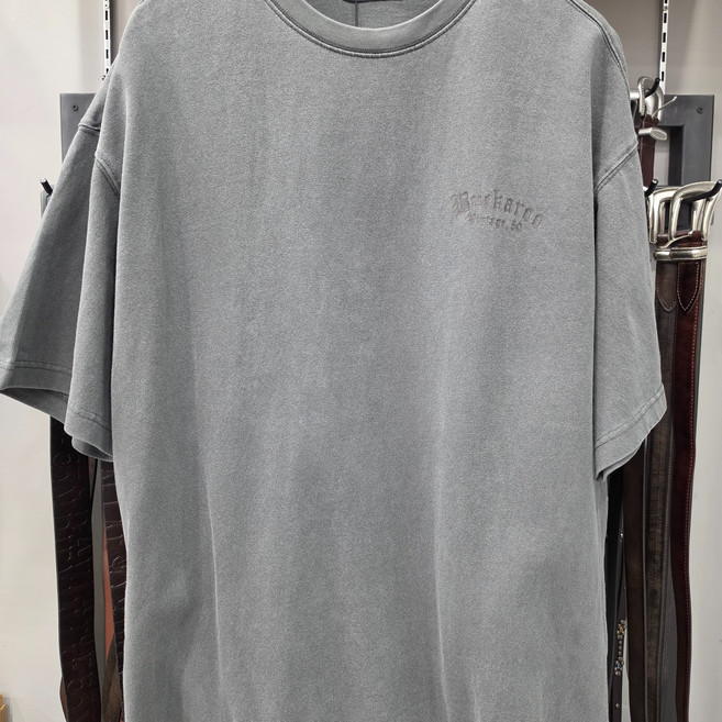 버커루 B252TS357P - 남성 10수 싱글 오버핏 피그다잉 반팔 티셔츠_GN