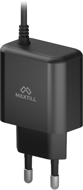 ( 길이2m ) 25W C타입케이블 일체형 PPS 초고속 충전기 맥스틸 HM-TCW25CL, 1개, 블랙
