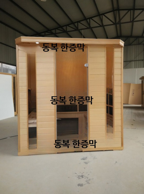 편백나무 접이식 스팀사우나 가정용 전신 찜질 홈사우나 디자인, 4인용 얇은 유리창 찜질방