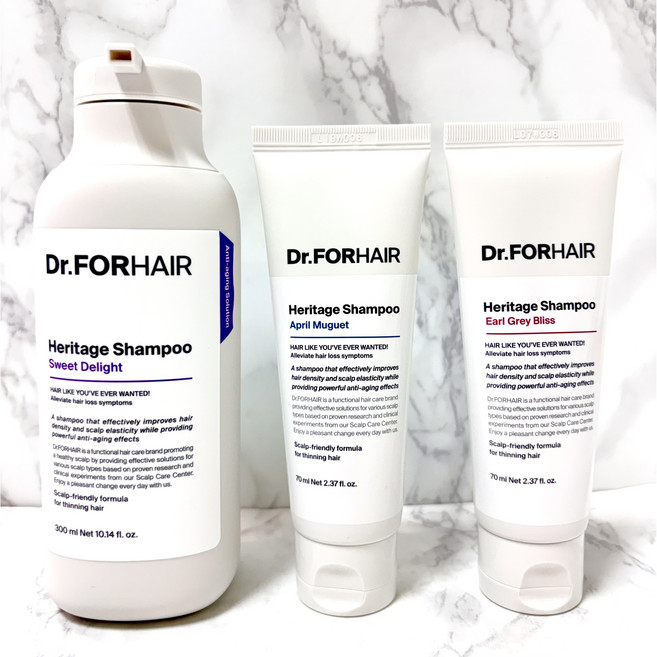 닥터포헤어 헤리티지 샴푸 300ml+얼그레이 블리스 70ml+에이프릴 뮤게 70ml 기획세트, 1세트