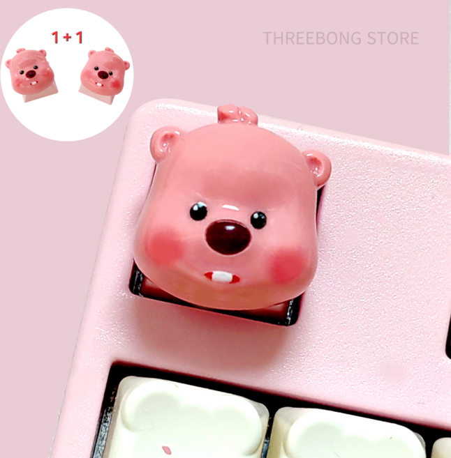 잔망루피키캡 캐릭터키캡 커스텀키캡 1개