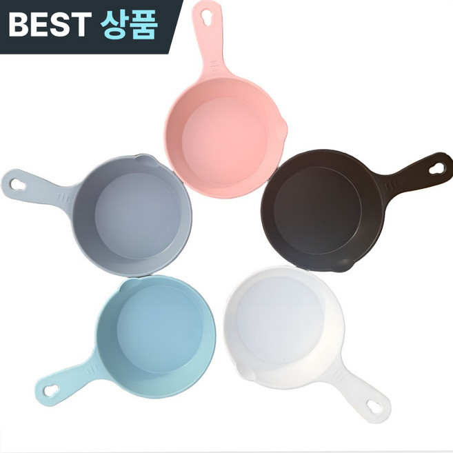 골든레이 핸들플레이트 BPA FREE 손잡이 앞접시 5종 1세트, 5개, 혼합색상 원형