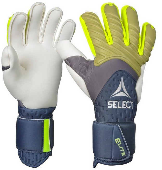 Select 93 Elite Goalkeeper Gloves Navy/Olive V26 Size 10