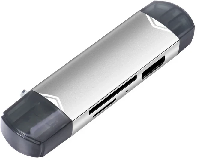 OTG 타입 C 마이크로 TF SD 카드 리더 to USB 어댑터 6 in 1 3.0 플래시 드라이브, 02 B