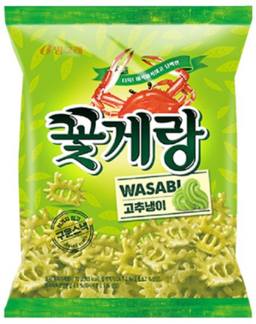 꽃게랑와사비 대용량 편의점 과자 16개 1박스, 70g