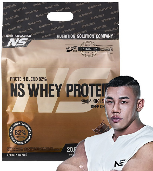 NS 웨이 프로틴 초코맛 2kg 헬스보충제 단백질보충제 프로틴, 1개