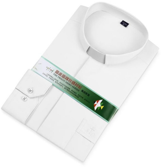 천주교 사제복 목사셔츠 십자가 신부복 성당 옷 카톨릭 칼라 사이즈 상세페이지참조