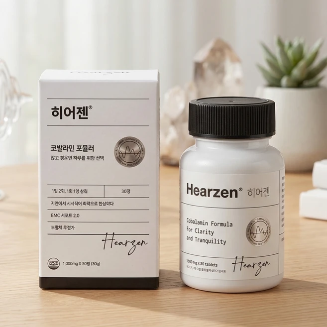 히어젠 이명치료제 정품 코발라민포뮬러 hearzen, 3개, 30정 - 쿠팡