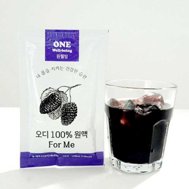 오디즙 원웰빙 고창 하늘수 오디즙 100%원액 파우치 30팩, 1개, 3L