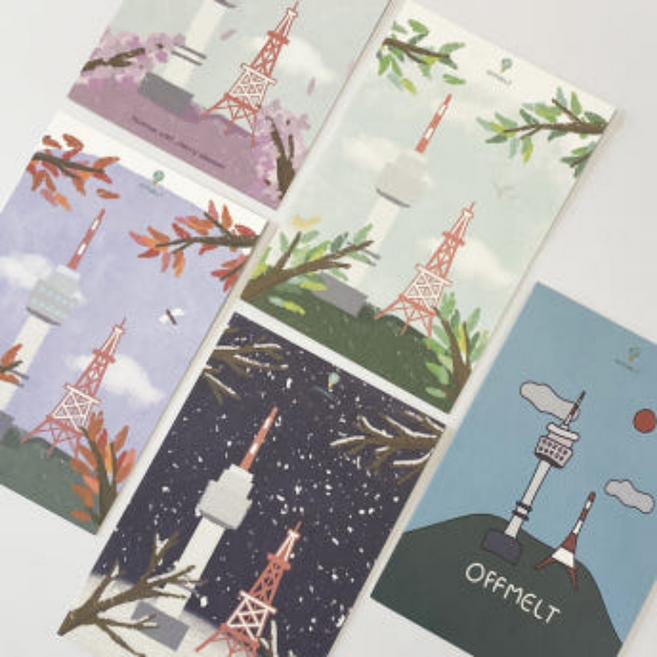 SEOUL NAMSAN TOWER POSTCARD, 겨울, 겨울