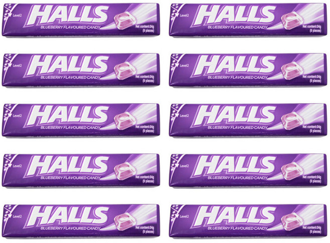 건강두배로 NEW 호올스 블루베리향 캔디 27.9g, 10개