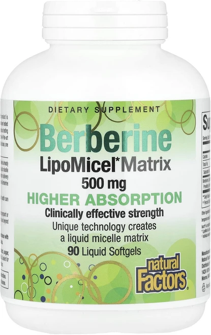 몸관리하세요 겨울입니다 Natural Factors 베르베린 LipoMicel 매트릭스 500mg 액상 소프트젤 90정 특별관리진행, NaturalFactors베르베린LipoMicel매트릭, 1개 - 쿠팡