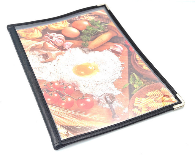 A4문서철 투명바인더 서류표지파일, 6면(병풍형)