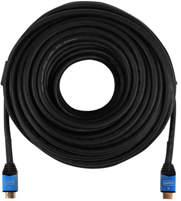 NEXT-1430HD4K 고급형 HDMI 1.4 케이블 30m 블루메탈 UHD 3중차폐 TV 모니터 영상 음성 노이즈필터, 상세페이지 참조, 1개