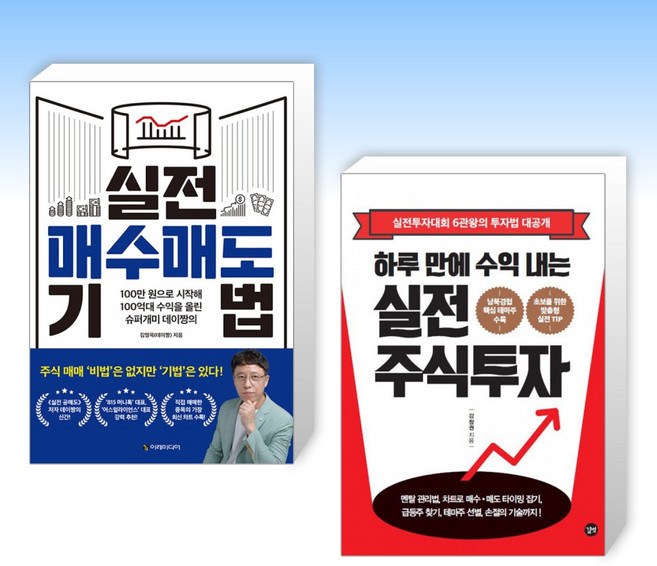 (세트) 실전 매수매도 기법 + 하루 만에 수익 내는 실전 주식투자 (전2권)