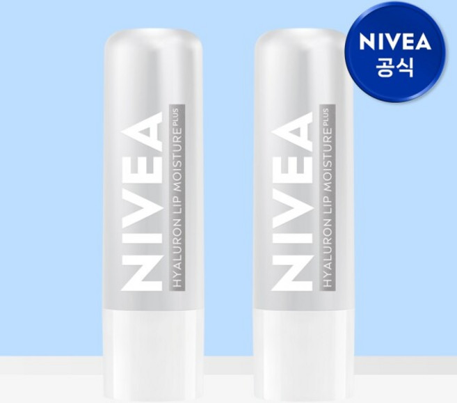 니베아 립케어 히알루론 모이스쳐 플러스 5.2g, 2개