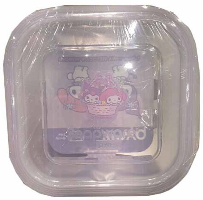 코렐 파이렉스 마이멜로디와 쿠로미 밀폐용기 정사각, 1개, 1p, 510ml