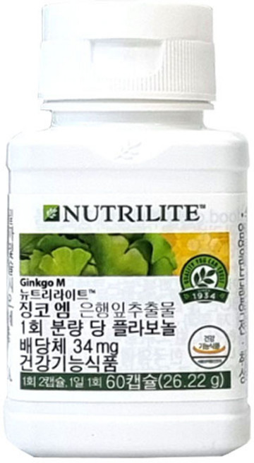 뉴트리라이트 징코 M, 1개, 26.22g