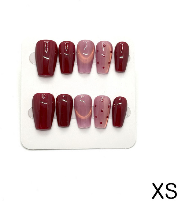 뉴프렐류드 수제 자석 네일팁 10p XS, 1개, NCM 0015