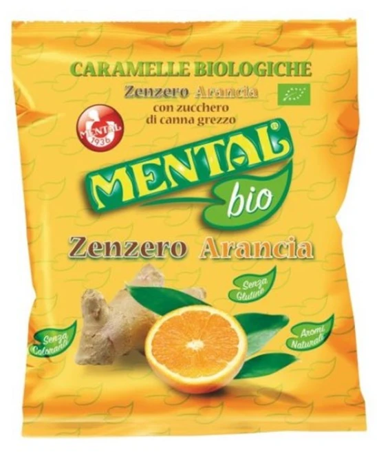 멘탈 유기농 생강 오렌지 캔디, 90g, 1개 - 쿠팡