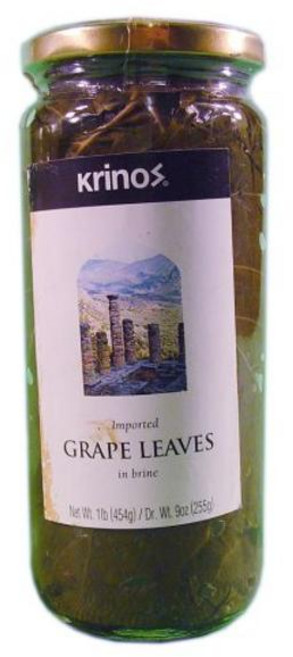Krinos 수입산 포도잎을 식초 소금물에 절인 것 6팩, 6개, 255g