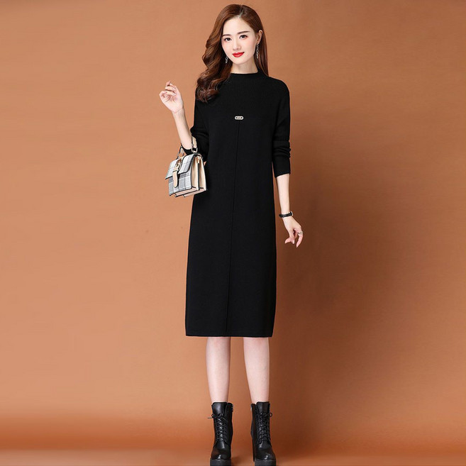 르엠마 데일리 빅사이즈 루즈핏 가을 겨울 스웨터 니트 원피스