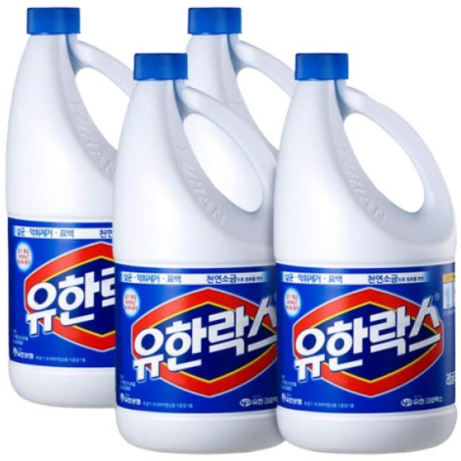[유한양행] 유한락스 레귤러 4L 용기 x 4개