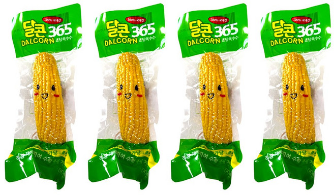 달콘 국내산 진공 초당옥수수 200g, 4개, 200