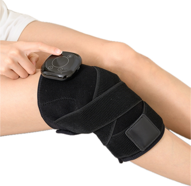 [국내 특허] 딥큐 EMS 저주파 온열 무릎 마사지기 ( 통증케어 + 근육강화 ), 1세트