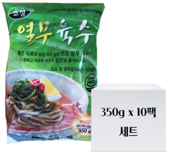 초정식품 열무육수 350g 세트, 10개