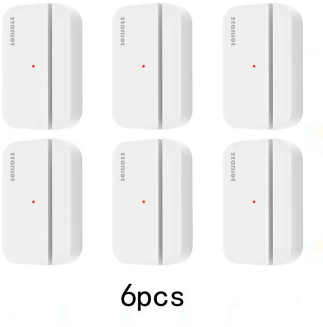 Staniot-5 년 배터리 수명 접촉 센서 도어 및 창 열림닫힘 감지기 433Mhz 스마트 홈 무선 센서, [02] Door Sensor-6pc